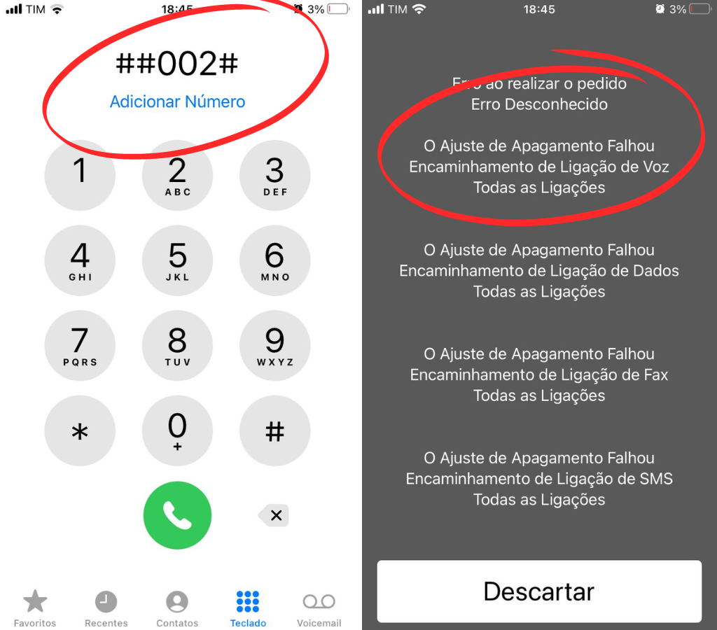 Como evitar que o celular continue clonado| Foto: Print de tela